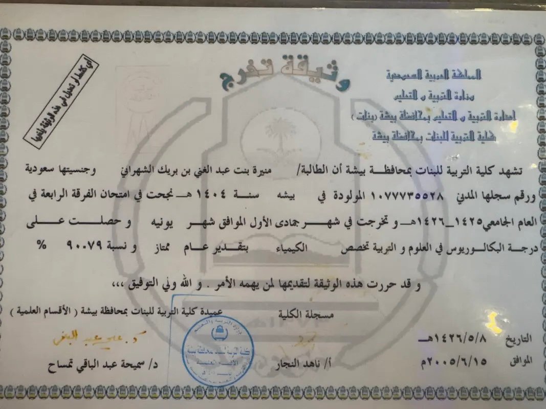 شهادة
