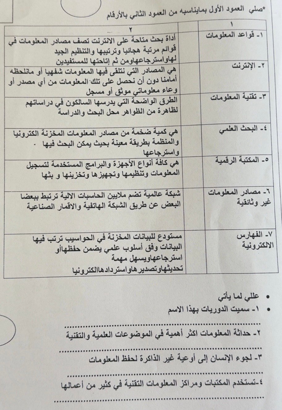 الاختبار