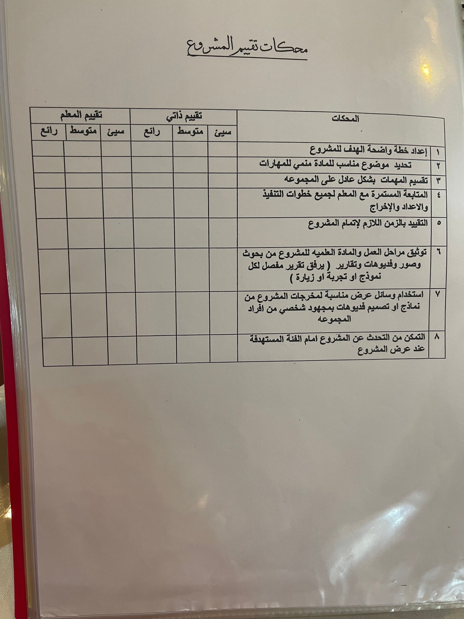 المشروع