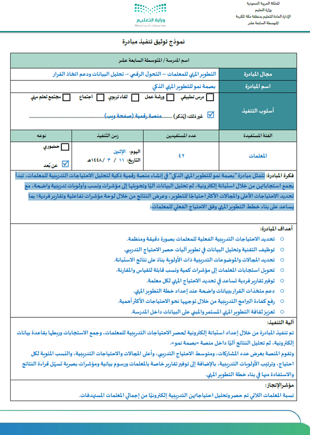 المبادرة